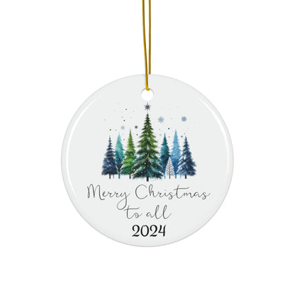 Ceramic Ornament - Christmas Forest