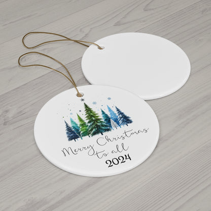 Ceramic Ornament - Christmas Forest