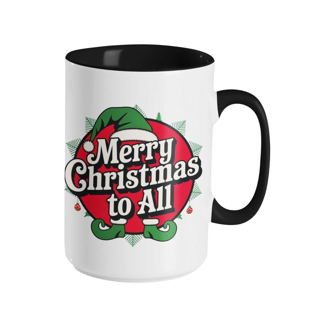 Accent Coffee Mug (11, 15 oz) - The Spirit of Christmas