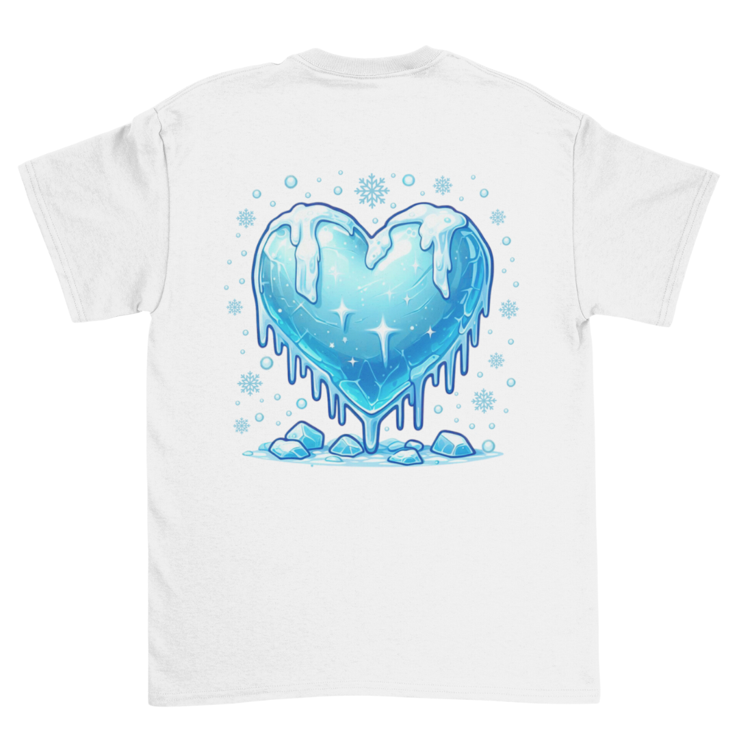 Unisex Short Sleeve T-Shirt - Christmas Frozen Heart