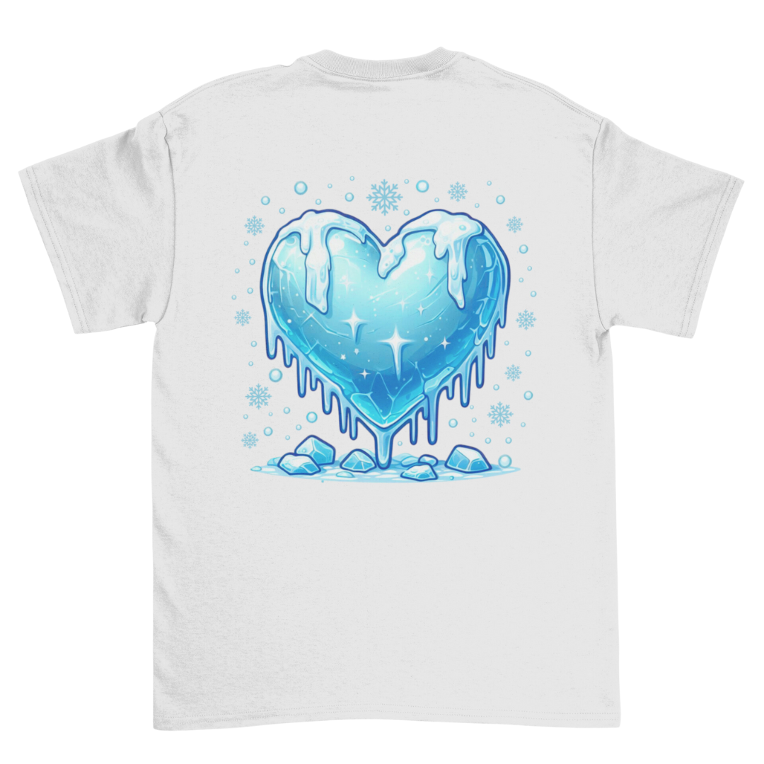 Unisex Short Sleeve T-Shirt - Christmas Frozen Heart