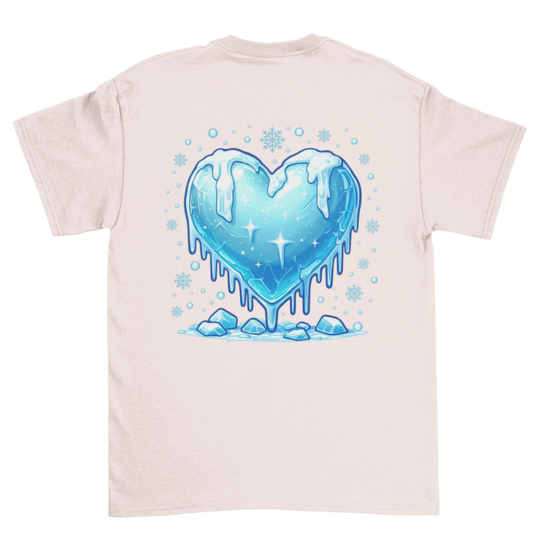 Unisex Short Sleeve T-Shirt - Christmas Frozen Heart