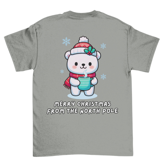 Unisex Short Sleeve T-Shirt - Christmas with Polar Bear