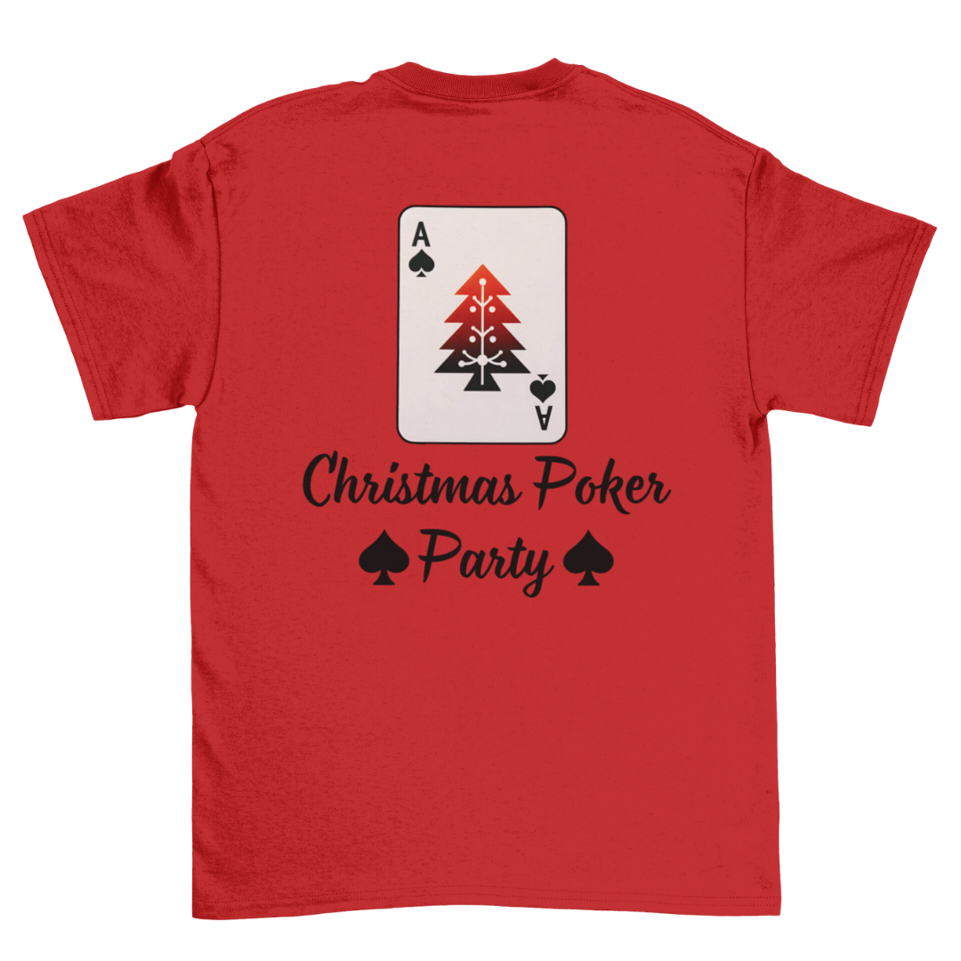 Unisex Short Sleeve T-Shirt - Christmas Poker Party