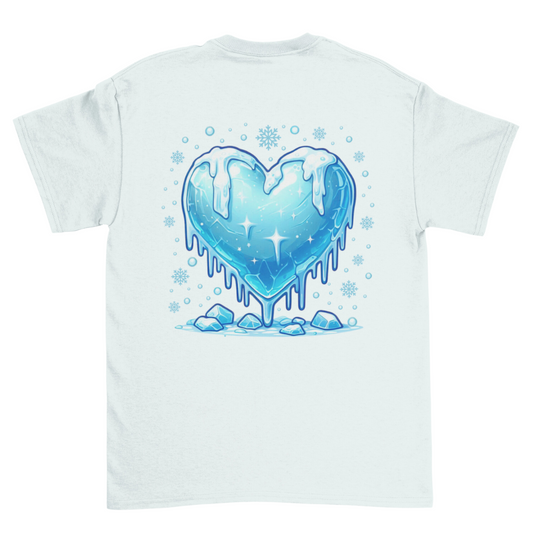 Unisex Short Sleeve T-Shirt - Christmas Frozen Heart