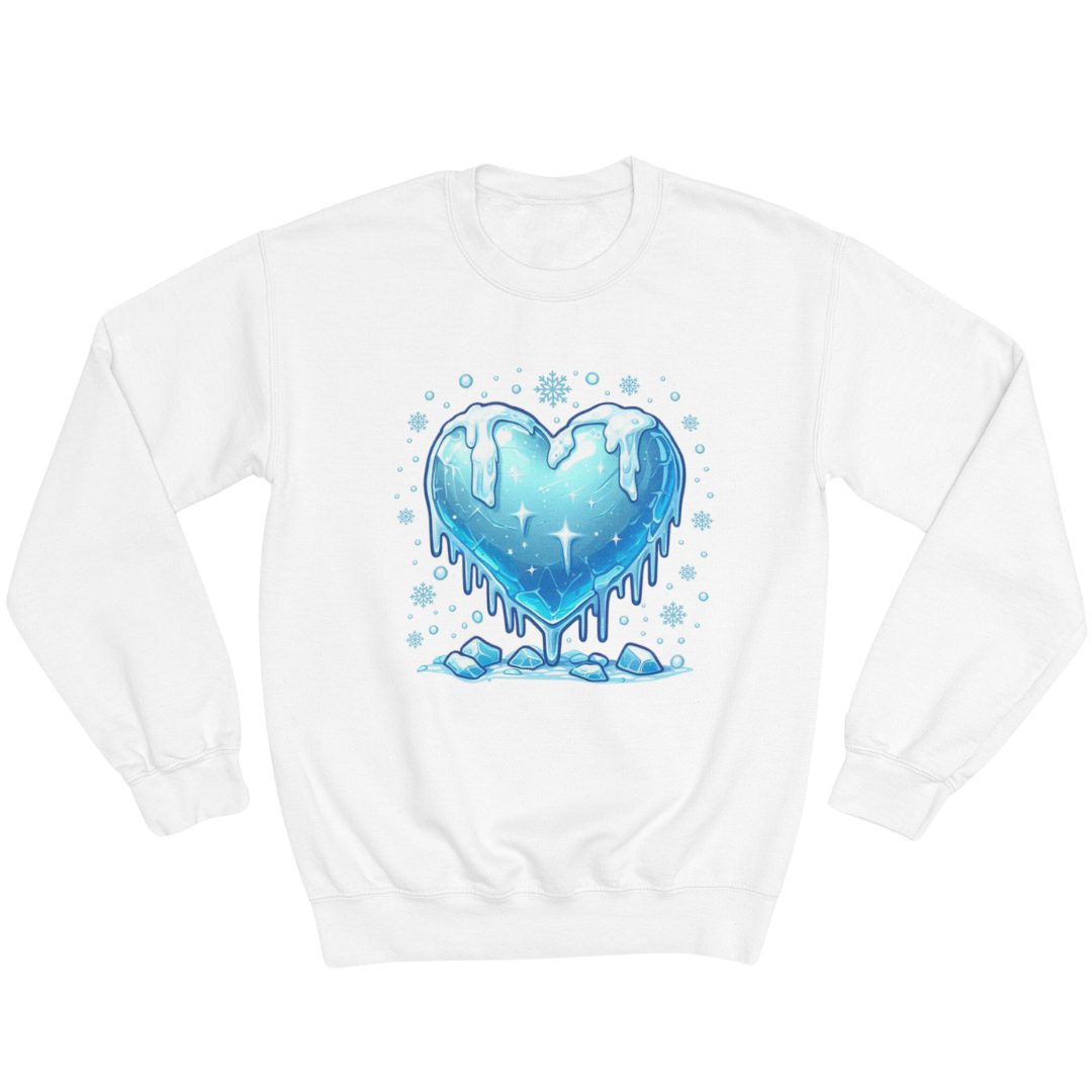 Unisex Crewneck Sweatshirt - Christmas Frozen Heart