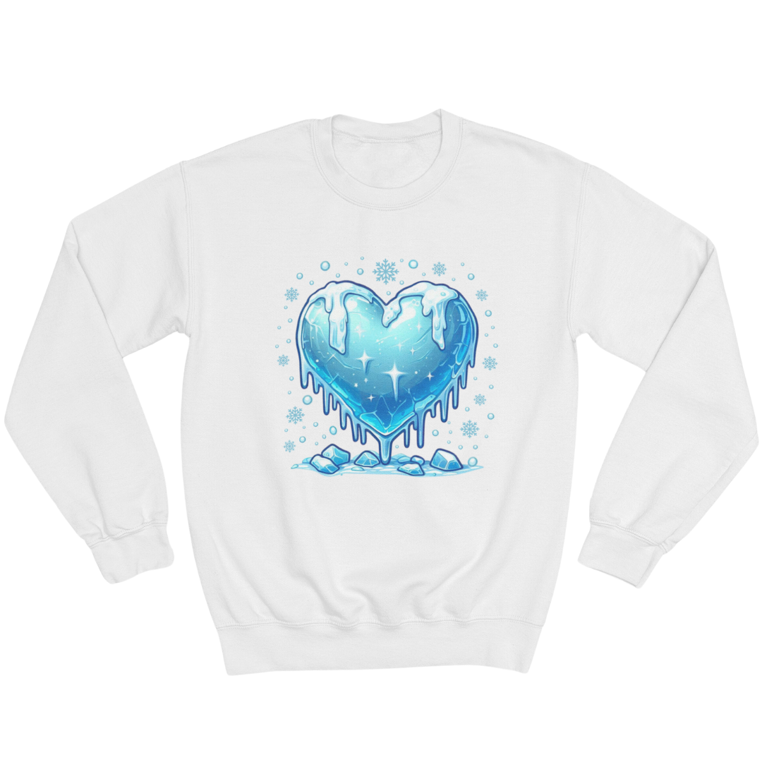 Unisex Crewneck Sweatshirt - Christmas Frozen Heart