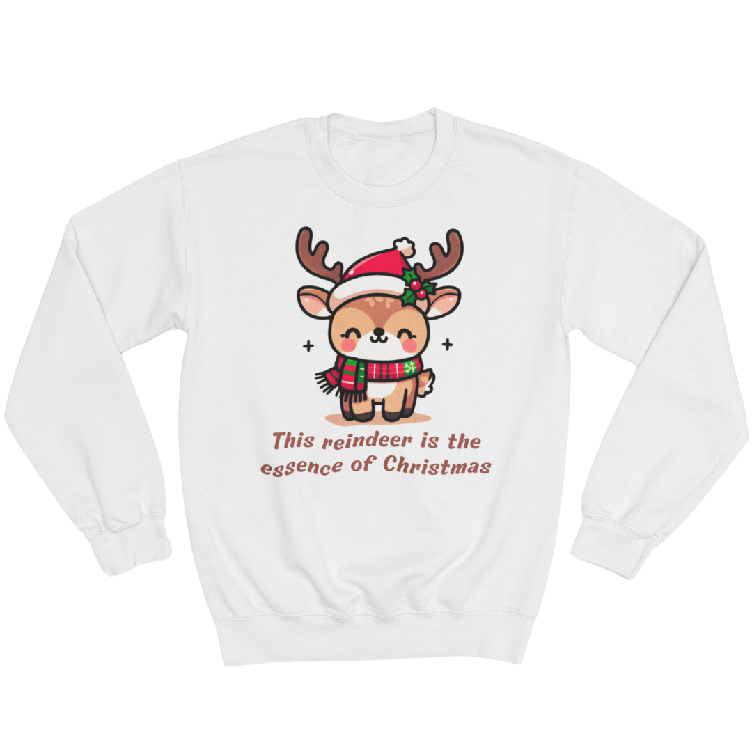 Unisex Crewneck Sweatshirt - The Most Adorable Reindeer