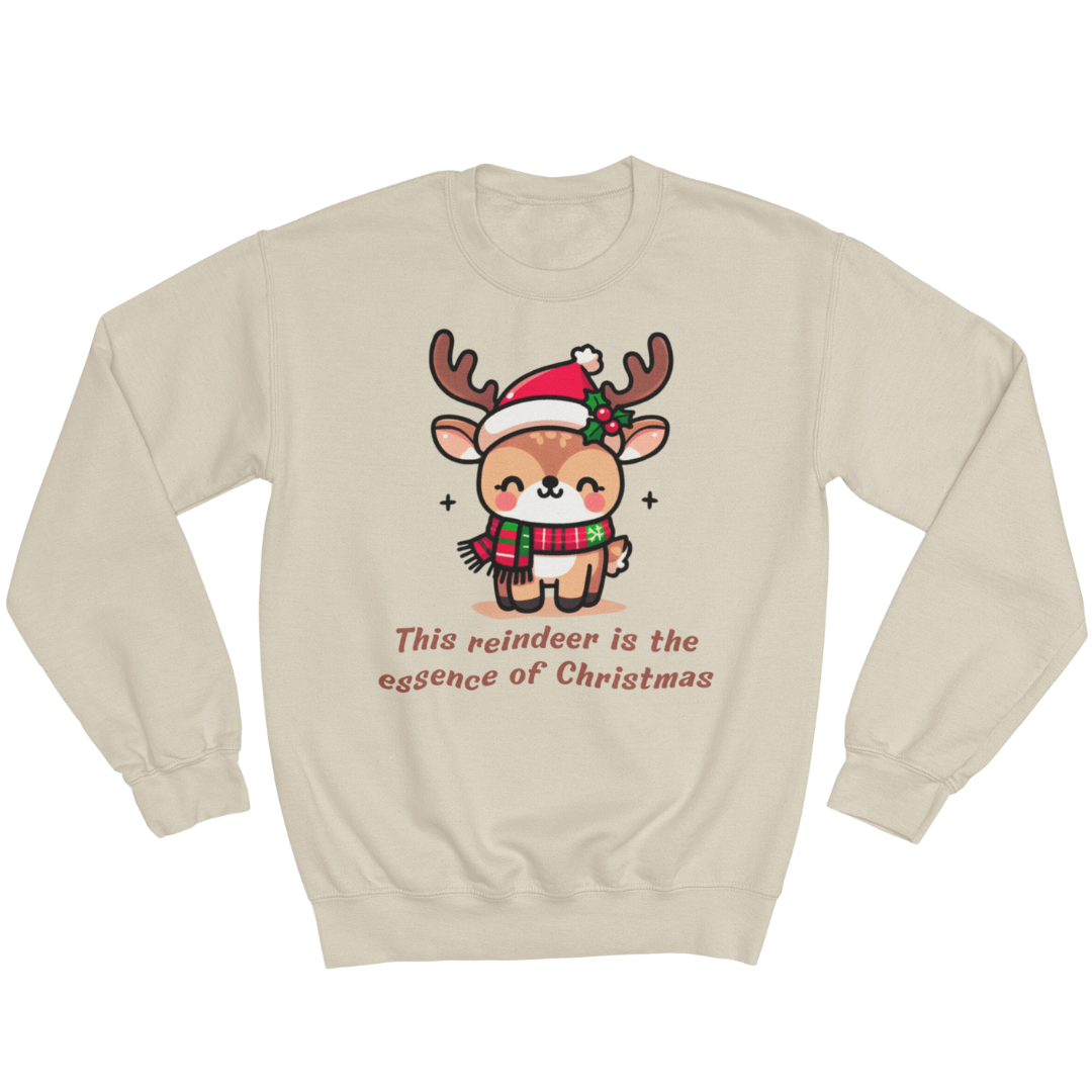 Unisex Crewneck Sweatshirt - The Most Adorable Reindeer