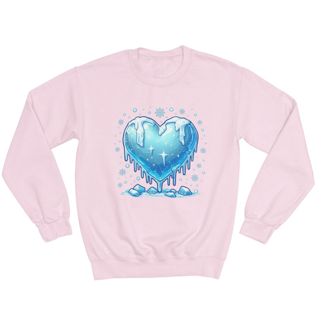 Unisex Crewneck Sweatshirt - Christmas Frozen Heart