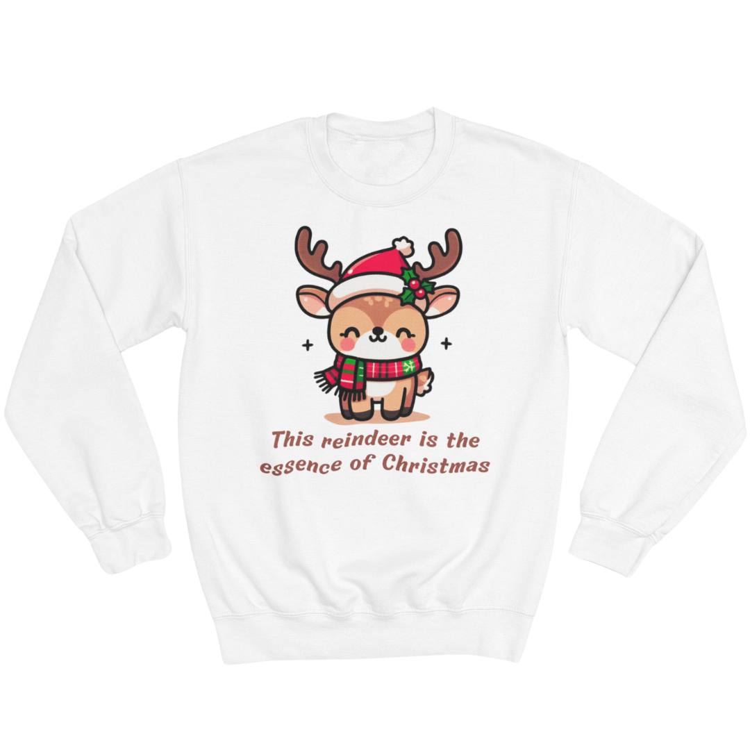 Unisex Crewneck Sweatshirt - The Most Adorable Reindeer