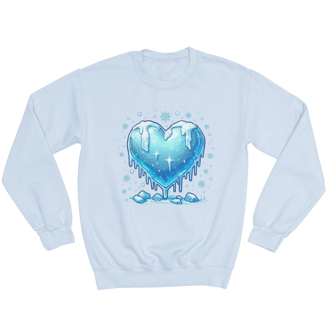 Unisex Crewneck Sweatshirt - Christmas Frozen Heart