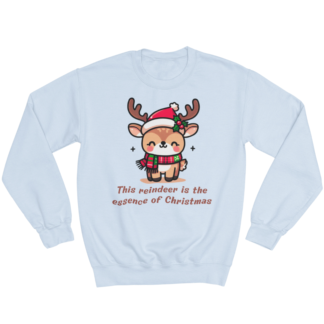 Unisex Crewneck Sweatshirt - The Most Adorable Reindeer