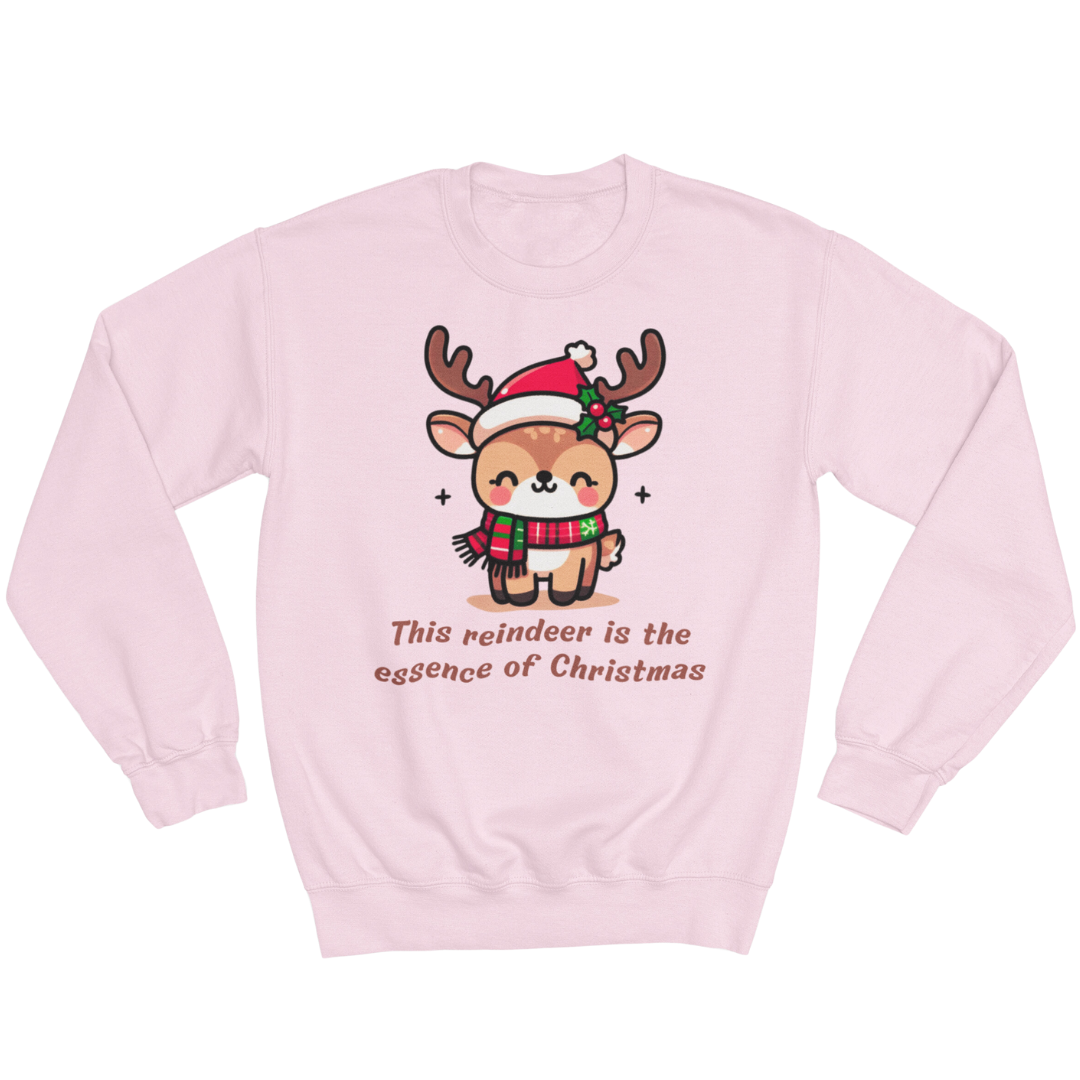 Unisex Crewneck Sweatshirt - The Most Adorable Reindeer